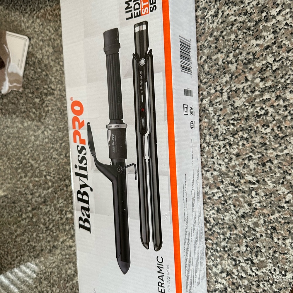BaByliss Pro Straightener Curling Iron - Porcelain /Ceramic